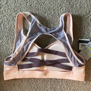 NWT champion pink, lavender, &mauve sports bra L